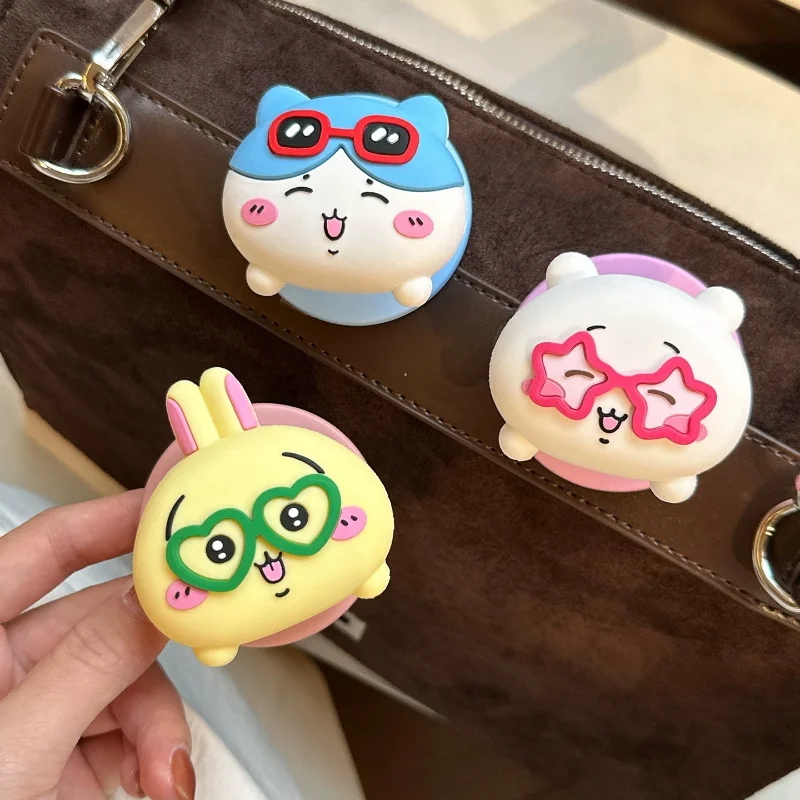 3D Chiikawa usagi Hachiware For Magsafe Magnetic Phone Grip Tok Stand For iPhone Samsung Foldable Wireless Charging Case Holder
