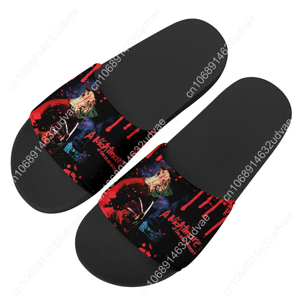 

Kruegers Street Horror Elm Scary Nightmare Freddy Sandals Home Slippers Water Shoes Men Women Sandal Pool Custom Made Slipper