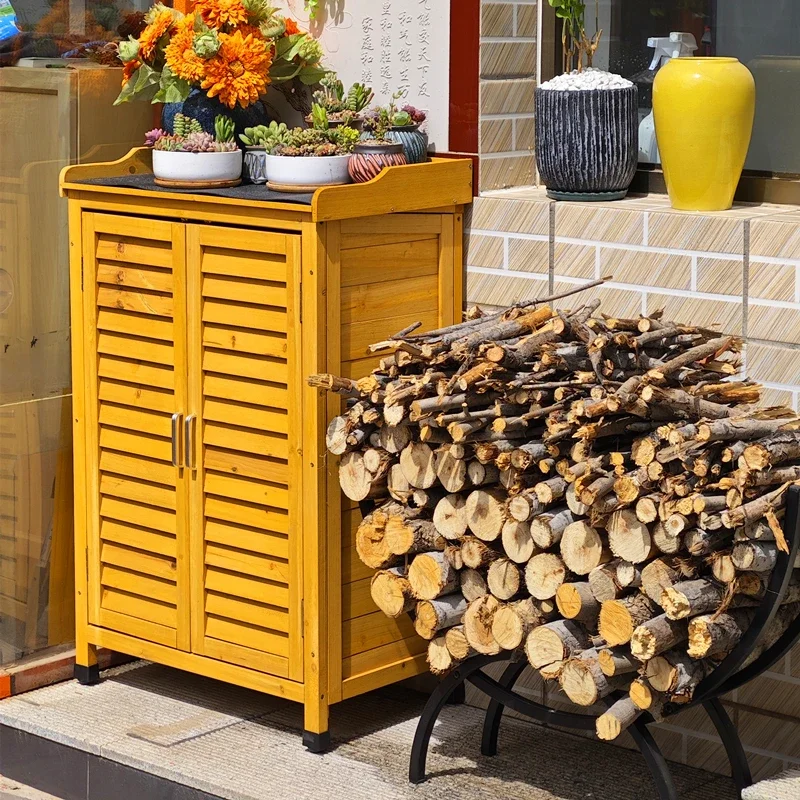 Outdoor tool storage cabinet, waterproof sunscreen, courtyard storage, utility box, household toy organization, villa door shoe