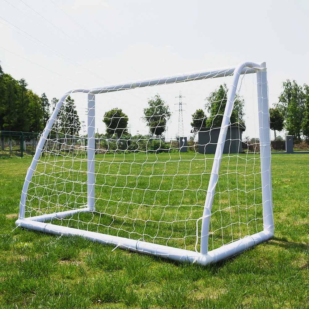 1 jeu de sport en gros entraînement de Football 6 pieds * 4 pieds cadre en PVC Mini but de Football d'intérieur avec filet en Nylon 2025