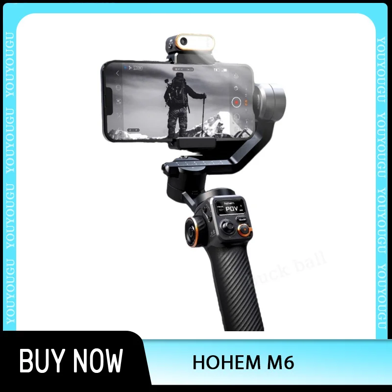 

Hohem M6 Smartphone Selfie Stick Anti-Shake Mini Tripod Stand Monitor Screen Magnetic Phone Rear Vlog Camera Selfie Custom Gifts