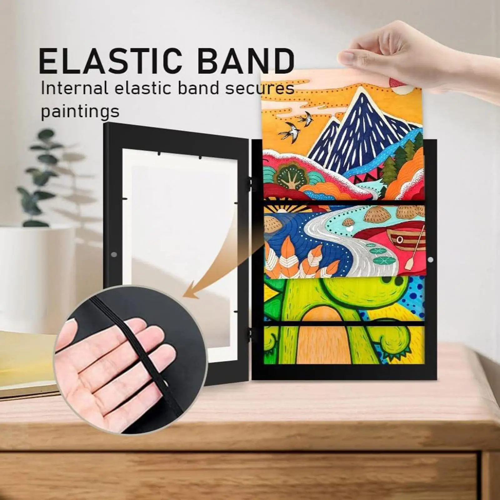 Changeable Kids Art Frame Display Storage Photo Frame for Collectibles