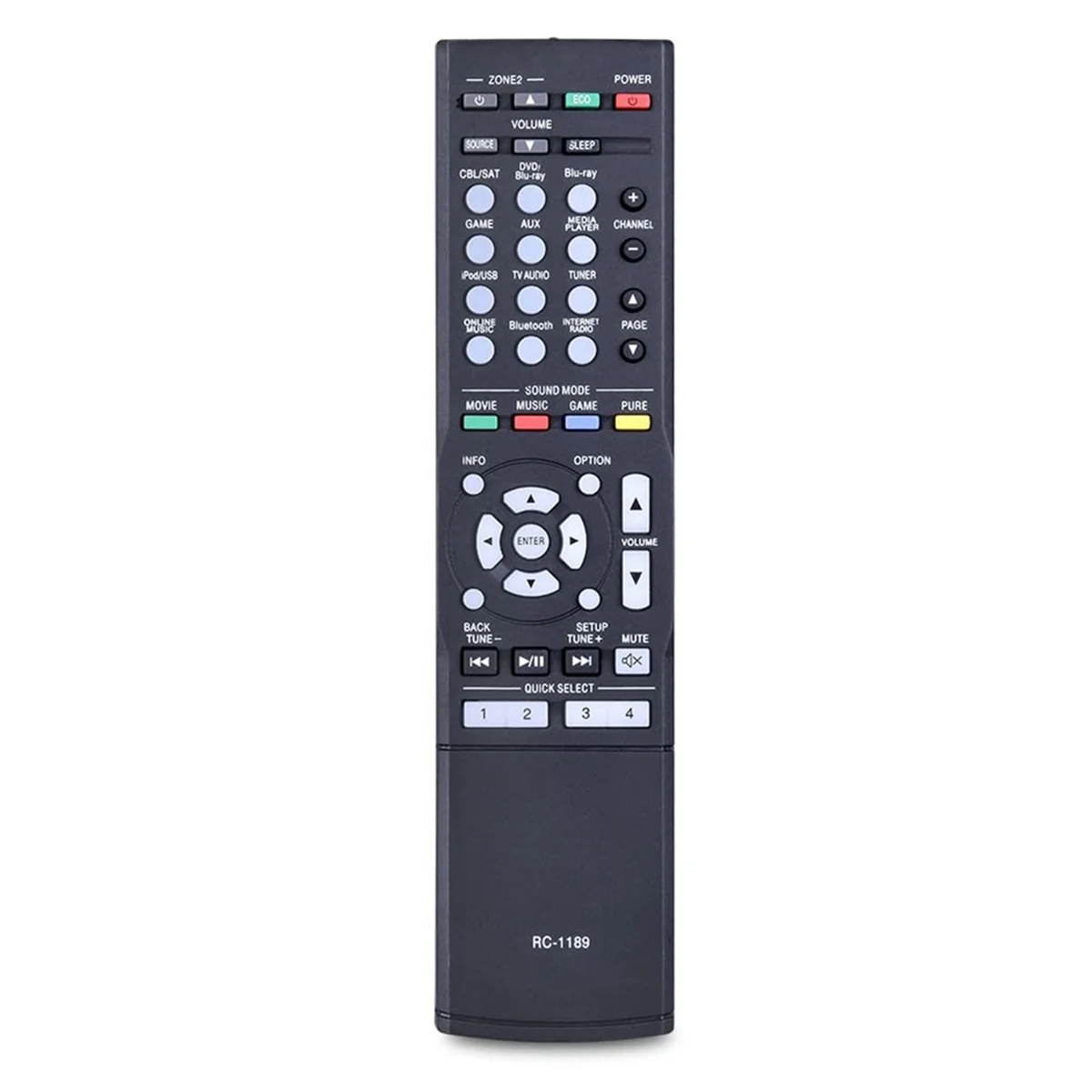 

Пульт дистанционного управления RC-1189 Замена для AV-ресивера Denon AVR-S700W AVR-S710W AVR-S720W AVR-X1100W AVR-X1200W AVR-S700-Cabe