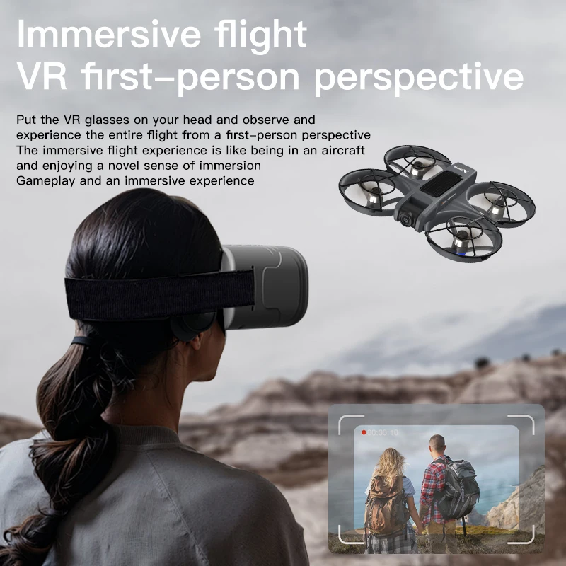 

Дрон X226 с VR-управлением, бесщеточный, с двойной передачей изображения, HD-аэрофотосъемкой, оптическим позиционированием, облетом препятствий, игрушка-БПЛА
