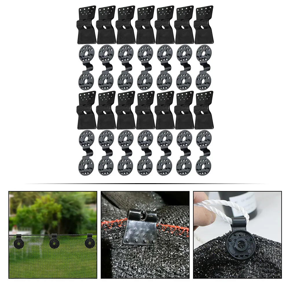 

30pcs Garden Net Clip Square Anti Bird Mesh Non Slip Buckle Round Netting Sunshade Clamp Film for Plastic Greenhouse