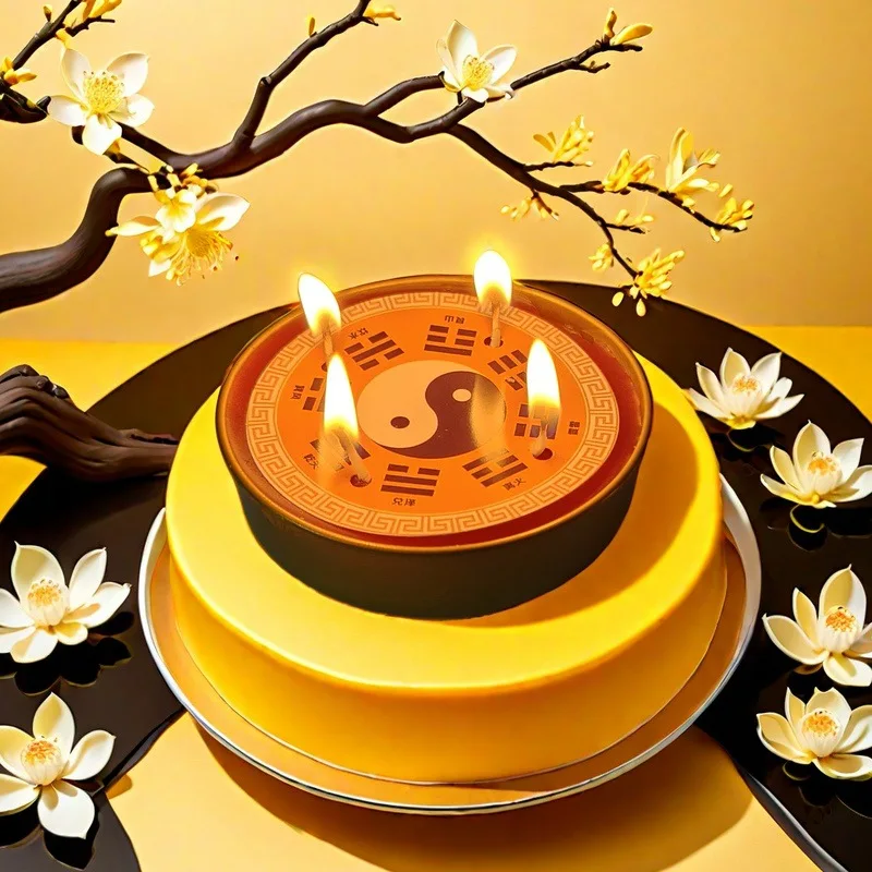 C zhouyi fuxi bagua diagram aromatherapy candle tai chi bagua aromatherapy
