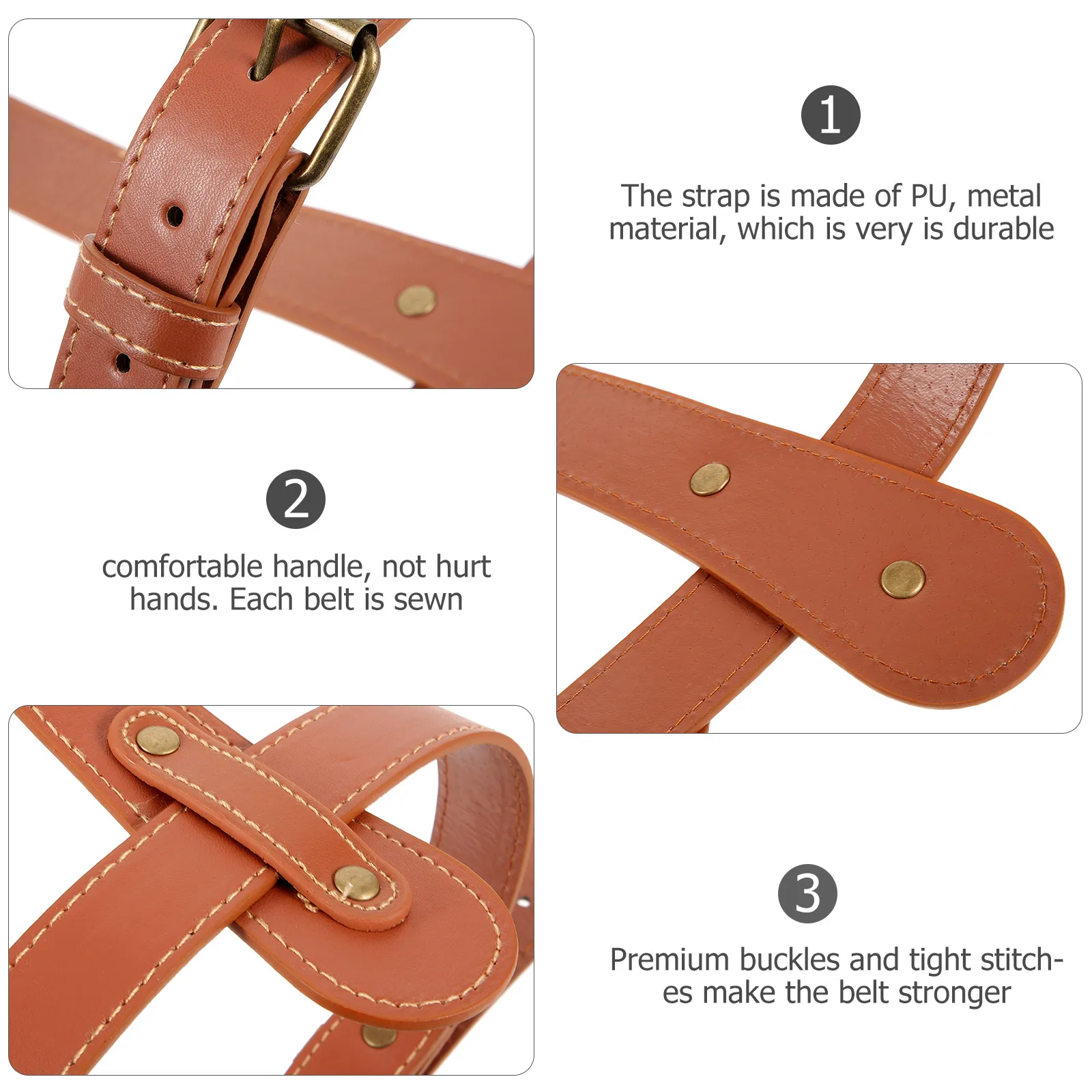 

Lashing Straps Durable Pu Binding Straps Adjustable For Beach Mat Floor Blanket Camping Outdoor Picnic Sheet Strong