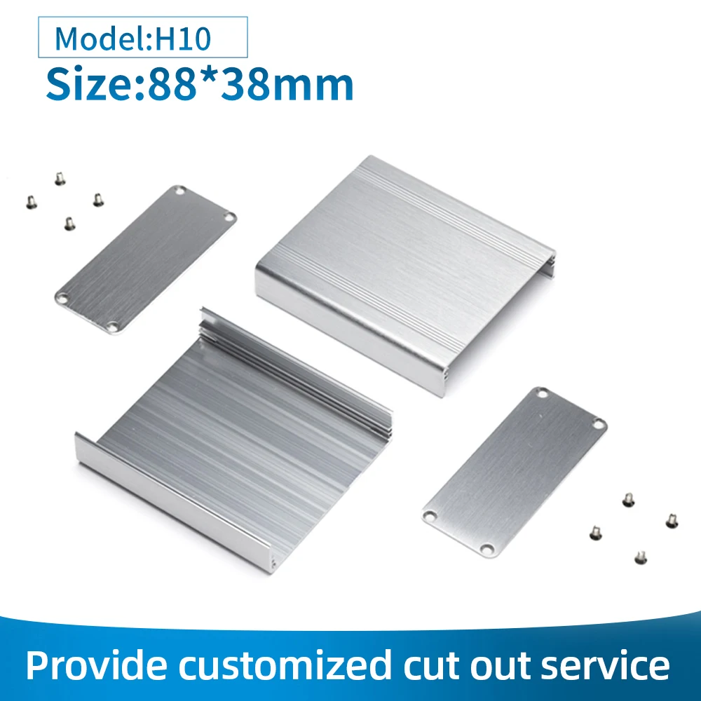 Oem High Quality Custom Split Type Case Fabrication Electronic Instrument Box Aluminum Extrusion Enclosure H10 88*38MM