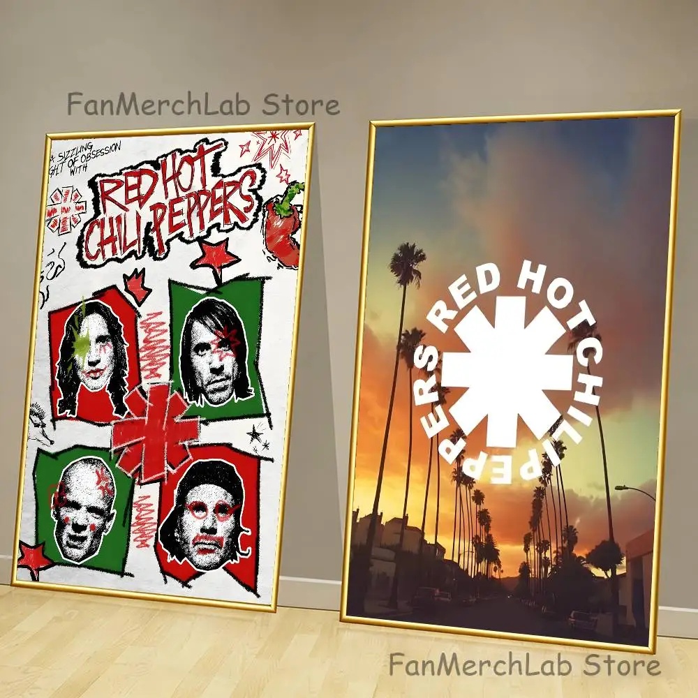 R-Red Hot C-Chili Poster Prints Wall Art Picture Painting Gift Living Room Restaurant Bar Large Dec Sticker