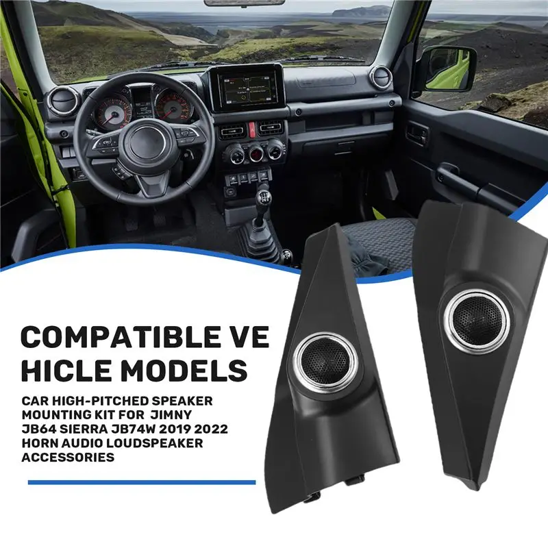AU28-Car High-Pitched Speaker Mounting Kit For Jimny JB64 Sierra JB74W 2019 2022 view 4