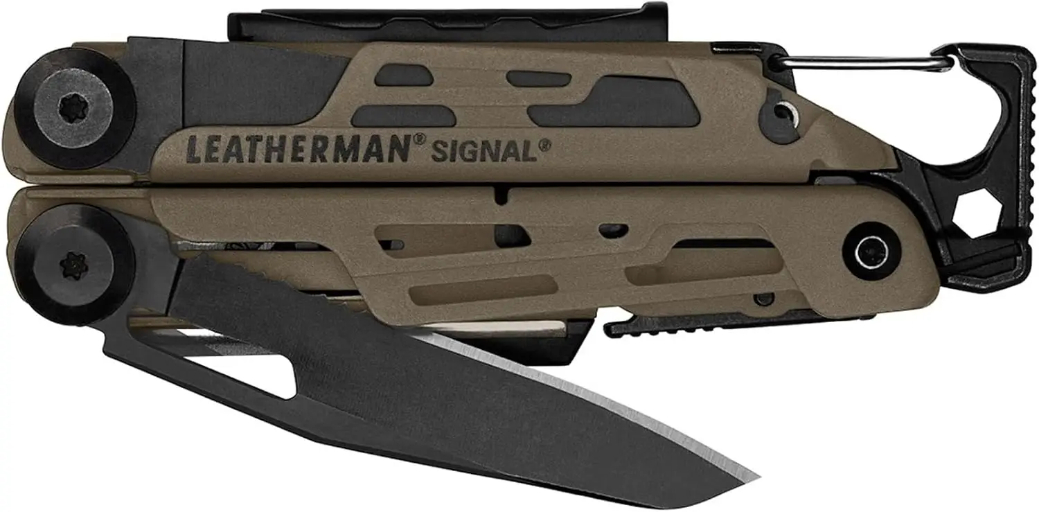 

19-in-1 Multi-tool for Outdoors, Camping, Hiking, Fishing & Survival - Durable, Lightweight EDC in Coyote Tan