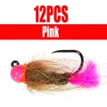 12 piezas de color rosa