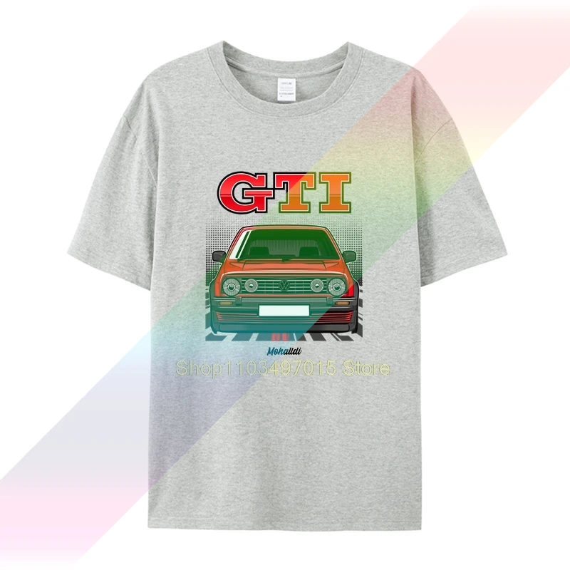 GTI MK2 Men Cheap Fashion Short Sleeved T Shirt print O neck sleeve male cotton Tees shirts men T shirt casual short sleeve