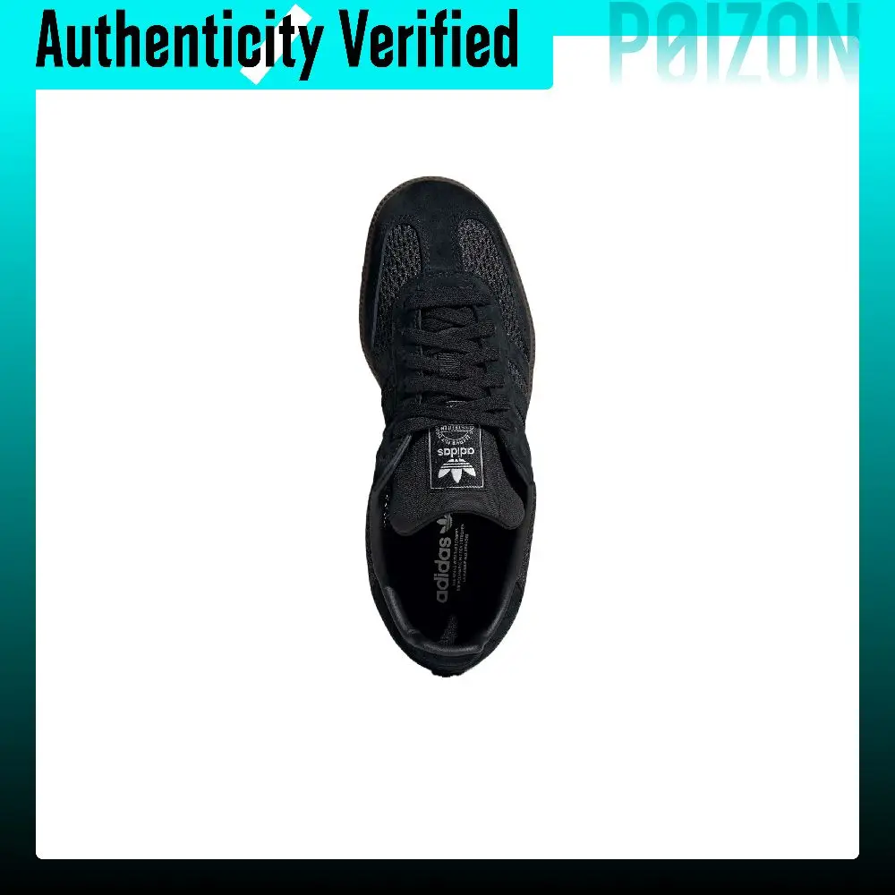 Adidas Originals Samba Textile, Leather Low top Training Shoes Women's Black Umber KK3530