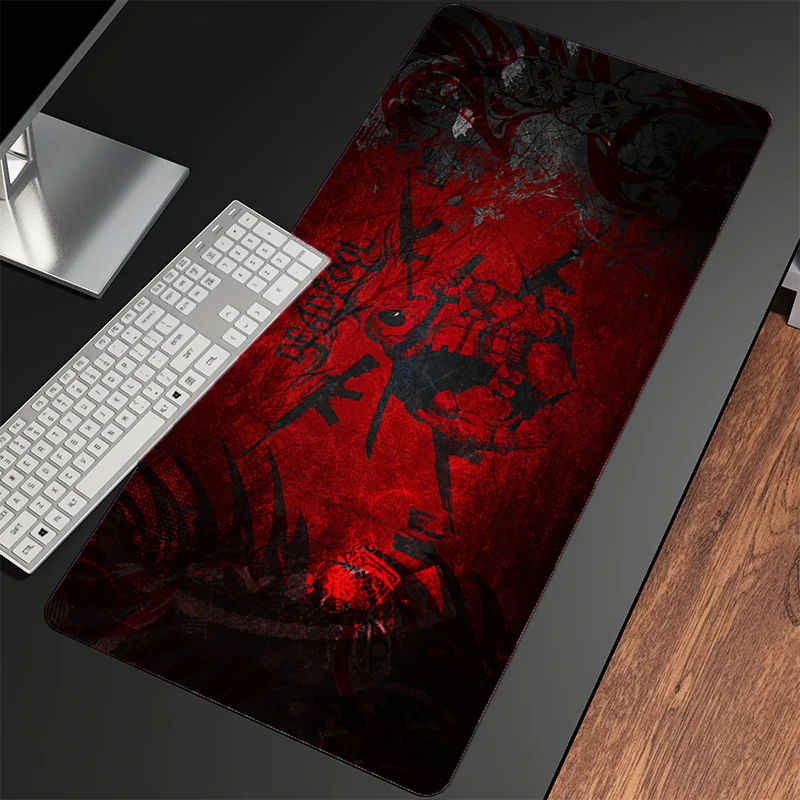 لوحة ماوس Gamer Large XXL Lock Edge Deadpool Computer Notebook PC المطاط ماوس السجاد ملحقات الألعاب لوحة المفاتيح حصيرة مكتبية