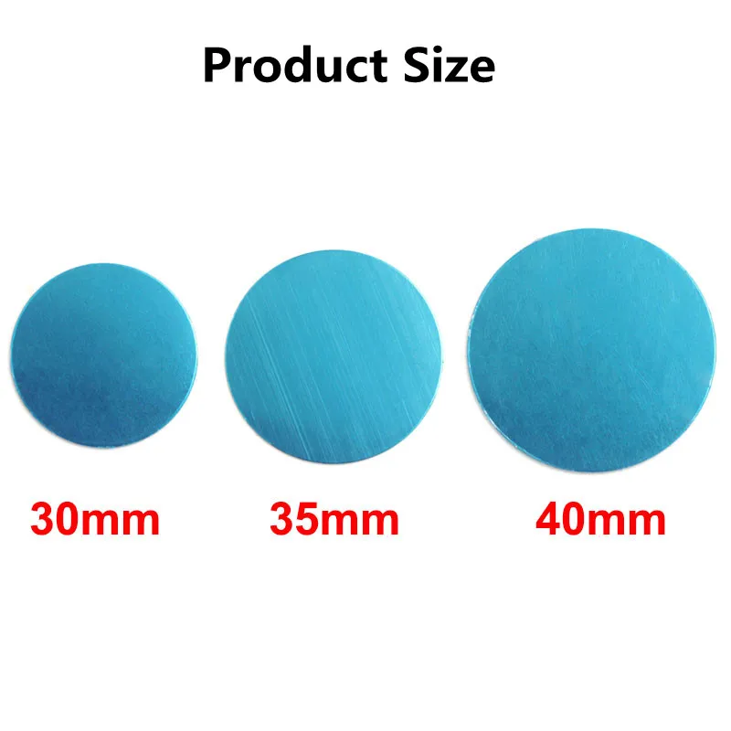 Thin Metal Plate Disk For Magnetic Car Phone Holder Iron Sheet Sticker Disk For Magnet Tablet Desk Phone Car Stand Mount Round image 6