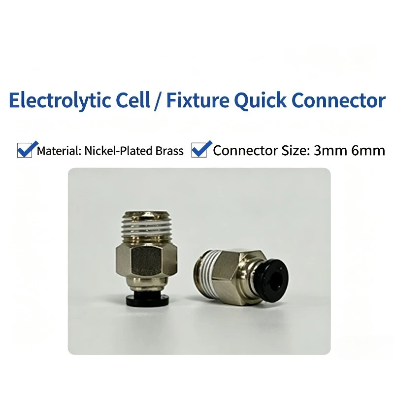 Gas Liquid Fitting Connector For Electrolytic Cell Test Fixture Lab Electrolysis Hardware Accessory Cell Connection Component