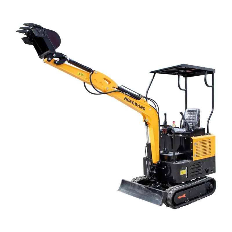 HW-16 Bagger Mini Excavator 1.2 Ton For Home Gardening Tools Diesel Engine Agricultural Tractor  Factory Customization