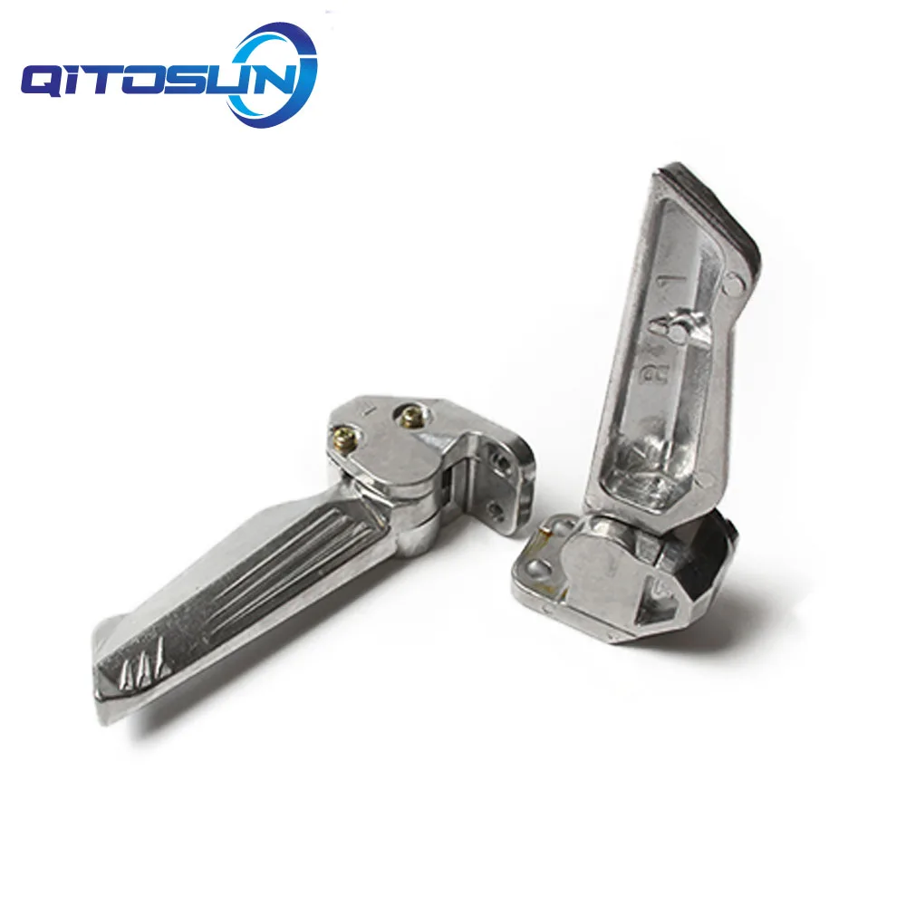 Motorbike Parts Pair Force Smax Cygnus Motorcycle Foot Pegs Pedal Automatic Telescopic Aluminum Alloy Footrests  Foot Pegs