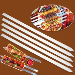 Kabob BBQ Skewers 2cm X 40/50cm 2 Sizes Grilling Skewer for Shish Kebab Turkish Grills Kabobs Grilling Koubideh Brazilian-Style