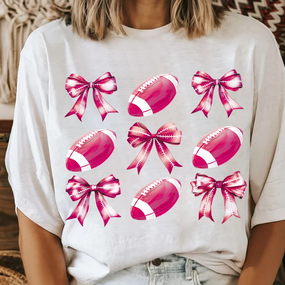 Cute bow rugby pattern heat transfer hot stamping paste DIY clothing accessories, textile decoration heat transfer ironing paste