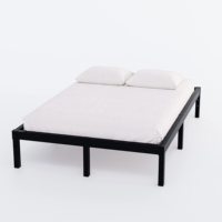 Metal Bed Frame – Heavy Duty Mattress Foundation with Anti-slip Steel Slat Support, Durable Platform Base with Underbed Storage