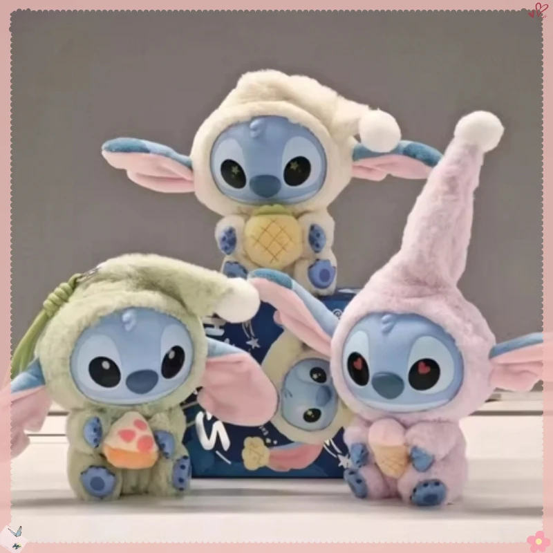 

New kawaii Stitch Eat Something Before Sleep Series Blind Box Vinyl Plush Dolls Pendant Mystery Box Surprise Holiday Gift
