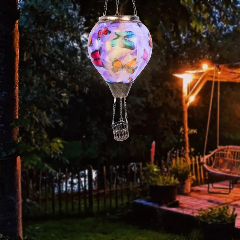 

Hot Air Balloon Solar Lantern Landscape Decorative Light Garden Ornament Outdoor Lantern Landscape Decoration for Garden Patio