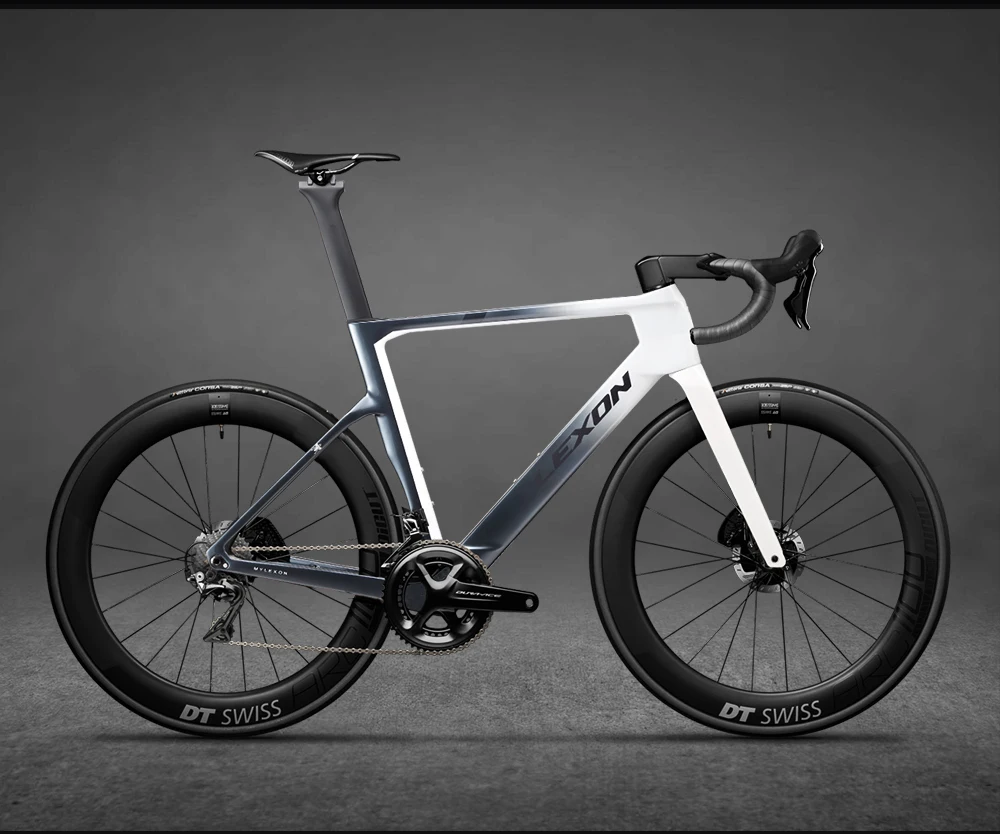 カーボンファイバーロードバイクフレームT1000,12x142mm,完全に隠し