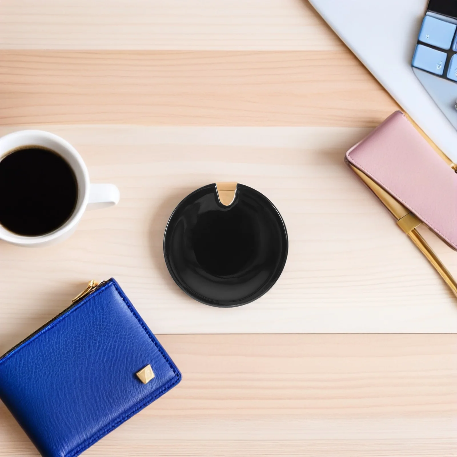 

2Pcs Ceramic Tea Cup Lids Reusable Coffee Mug Covers Design Dust Protection Replacement Lid for Hot Drinks