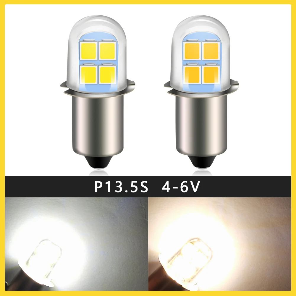 yZ[zRUIANDSION E10 P13.5S LED 4-6V 2835 8SMD CfBOd Lv nCLO AT  ] AEghACg 6000K EH[zCg