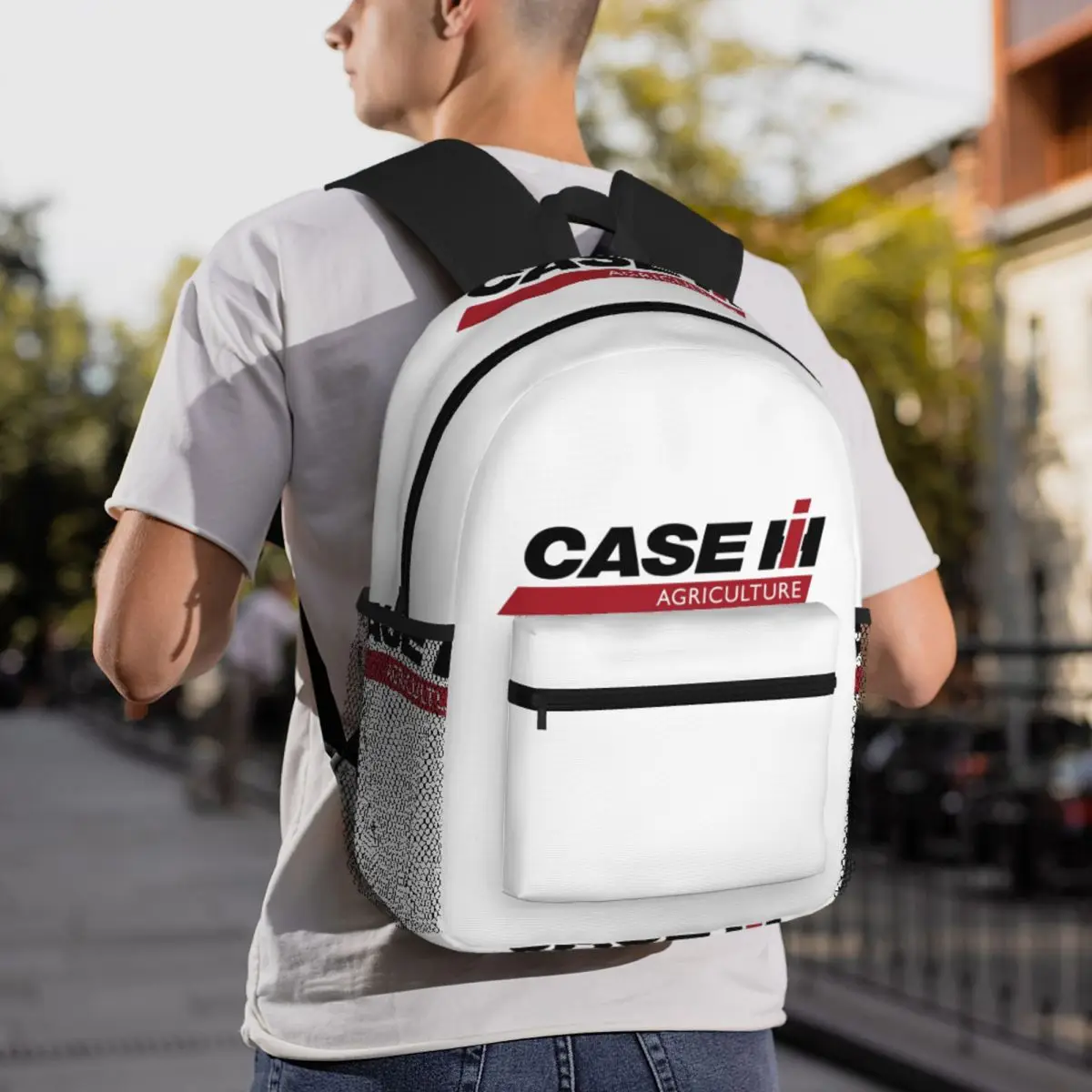 Tractor Case Logo Backpack Daypack Large Capacity Kids BookBag School Bag Shoulder Bags for Men Women