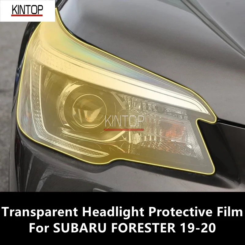 

For SUBARU FORESTER 19-20 TPU Transparent Headlight Protective Film, Headlight Protection,Repair Film Modification Accessories