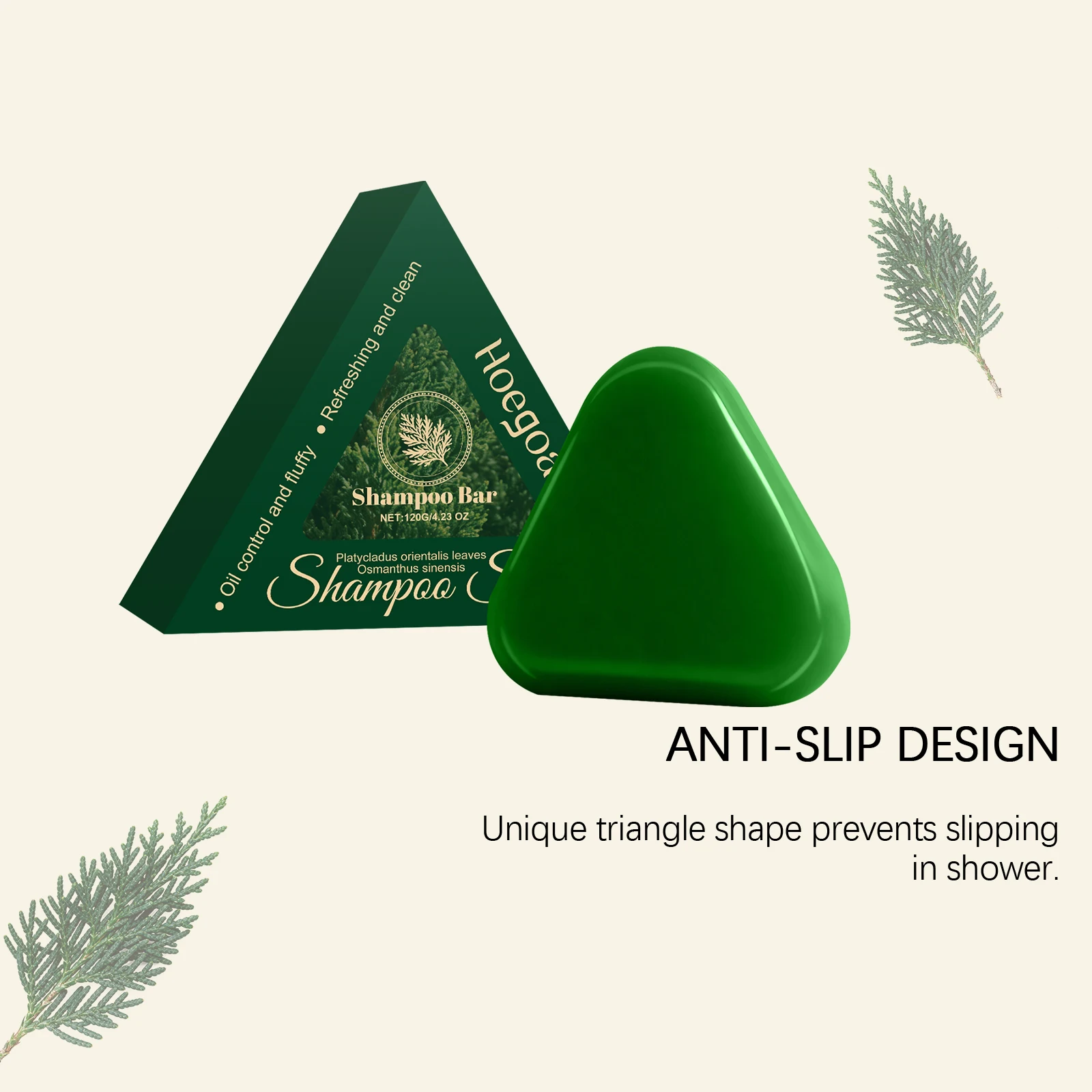 Orientalny szampon w kostce z liści arborvitae do włosów suchych i zniszczonych, wzmacniający korzenie włosów, kontrolujący wydzielanie sebum, przeciw puszeniu, odżywiający skórę głowy, pielęgnacja włosów.