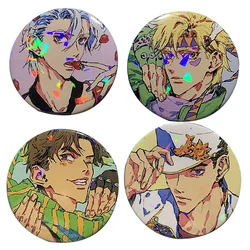 Anime Brooch Jojos Bizarre Adventure Cosplay Kujō Jōtarō Joseph Joestar Caesar Badge For Clothes Backpack Decoration Pin Jewelry