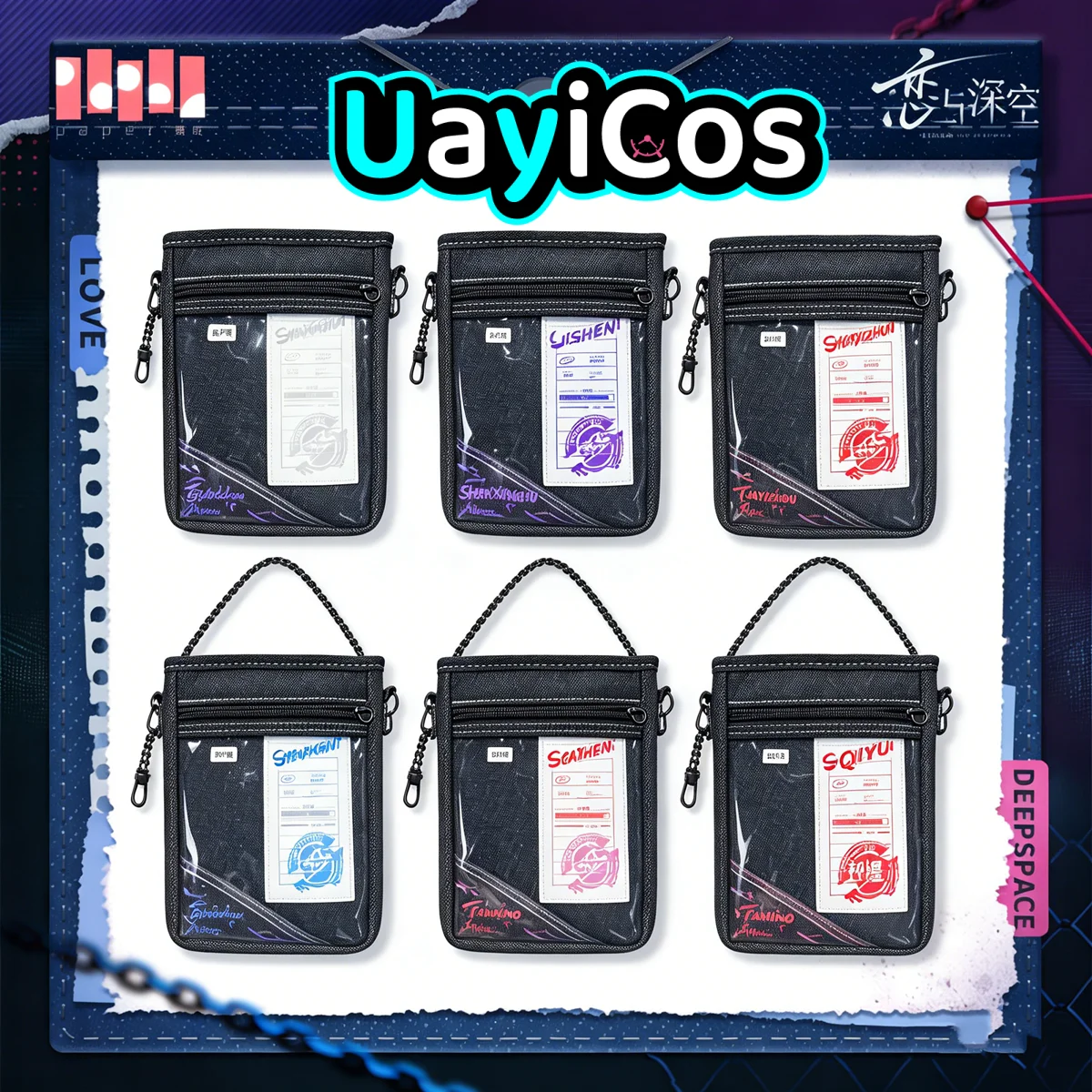 

In Stock Original Love and Deepspace Crossbody Bag Shoulder Bag Crossbody Bag Messenger Bag Hat Forbidden Area Sealed Anime Toy