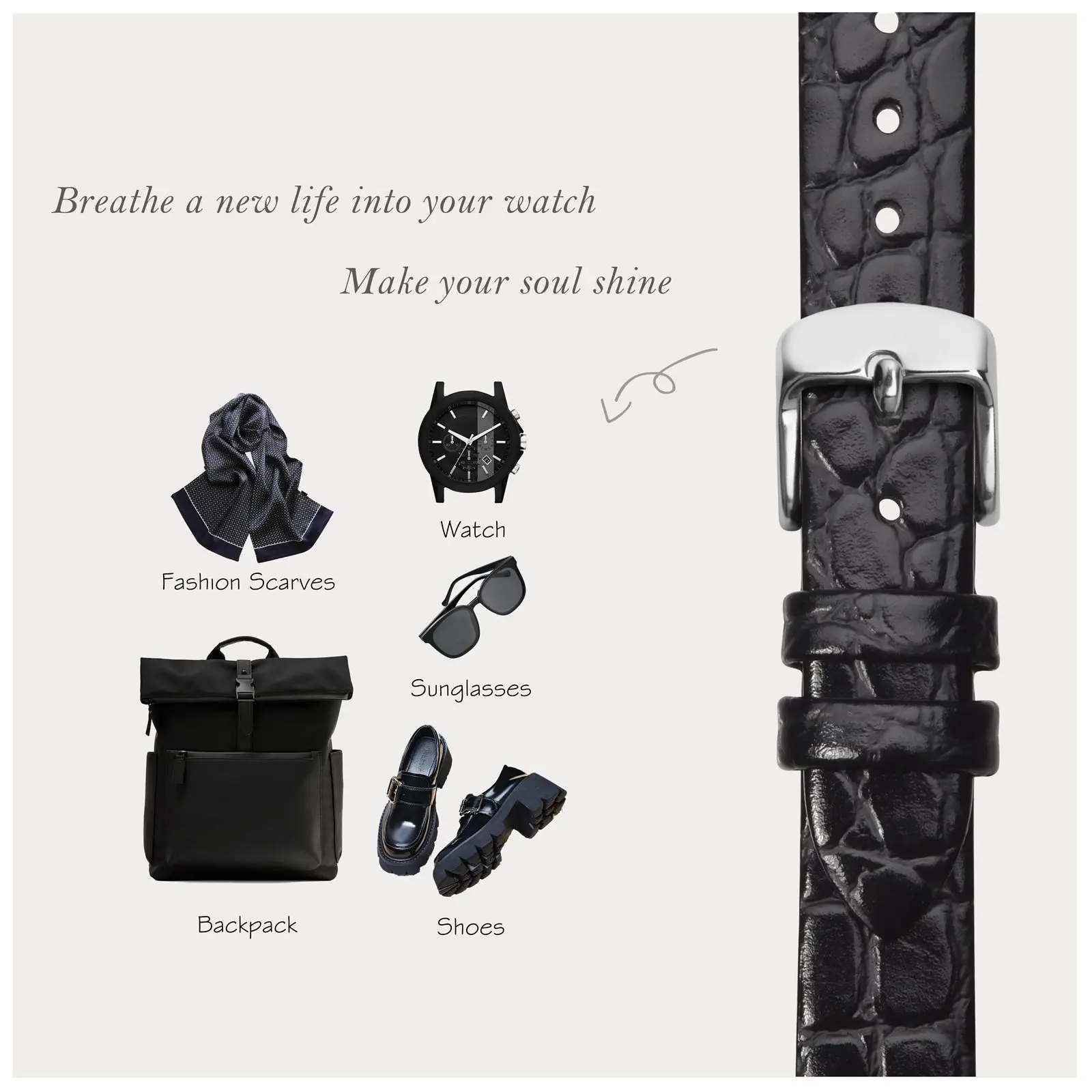 BISONSTRAP Luxury Genuine Leather Watch Straps Women 8mm 10mm 12mm 14mm 16mm 18mm 19mm 20mm for Lady Replacement Band Bracelet