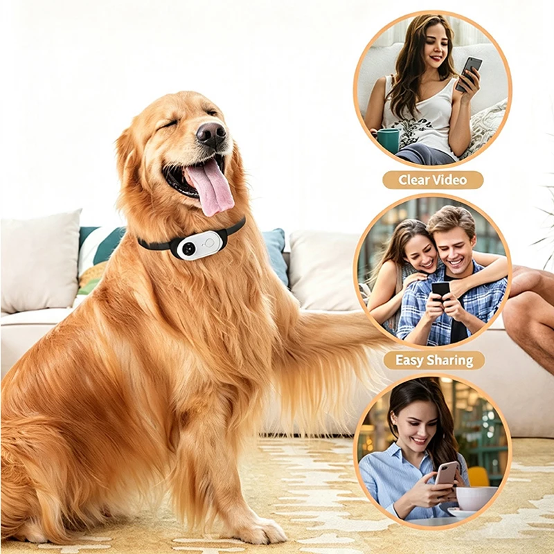 WiFi Mini Pet Camera,1080P Wearable Thumb Cam for Dog Cat First-Person Vlog Cycling Outdoor Sports