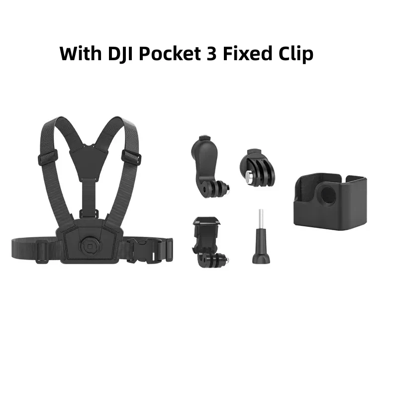 أحزمة الصدر كاميرا مزدوجة ثابتة أفقي عمودي اطلاق النار قوس ل DJI OSMO Pocket 3 2 / Gopro Hero / DJI Action 5pro 4 3 1