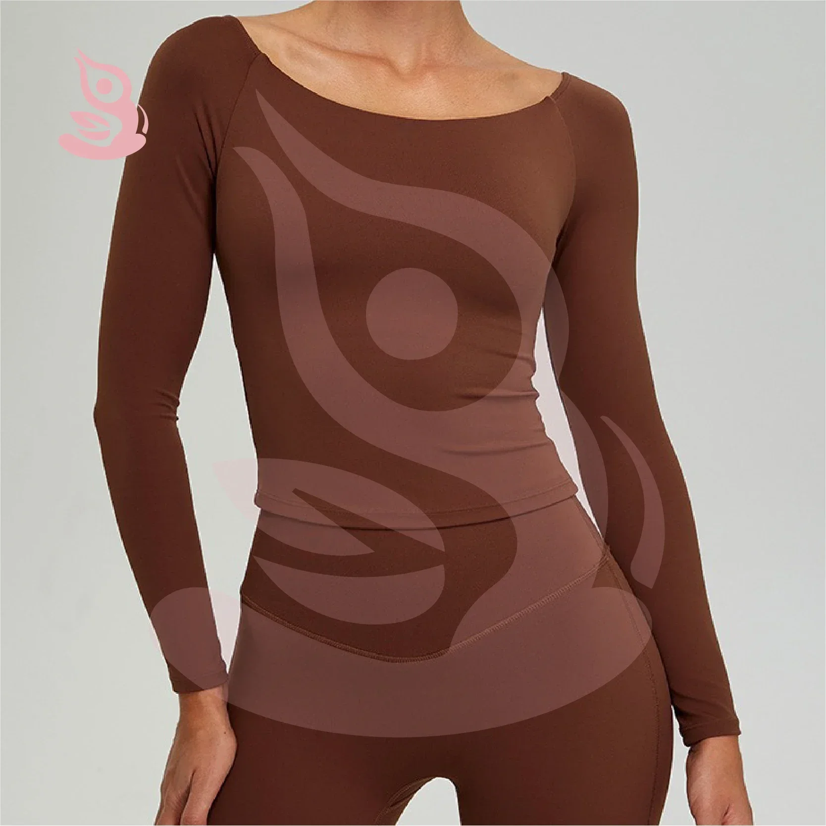 Printed logo,one shoulder long sleeved yoga suit, sexy and spicy women's sports T-shirt,women's clothing for autumn