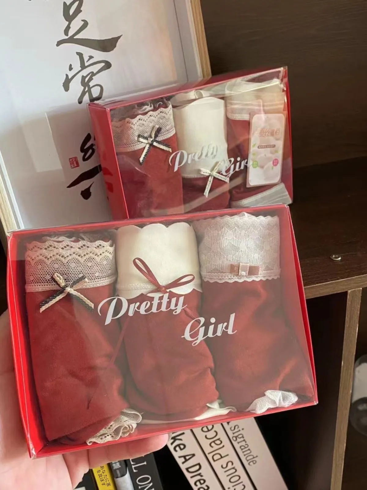 mutandine-in-cotone-modale-rosse-biancheria-intima-da-ragazza-a-vita-media-antibatteriche-per-casa-colore-puro-confezione-regalo