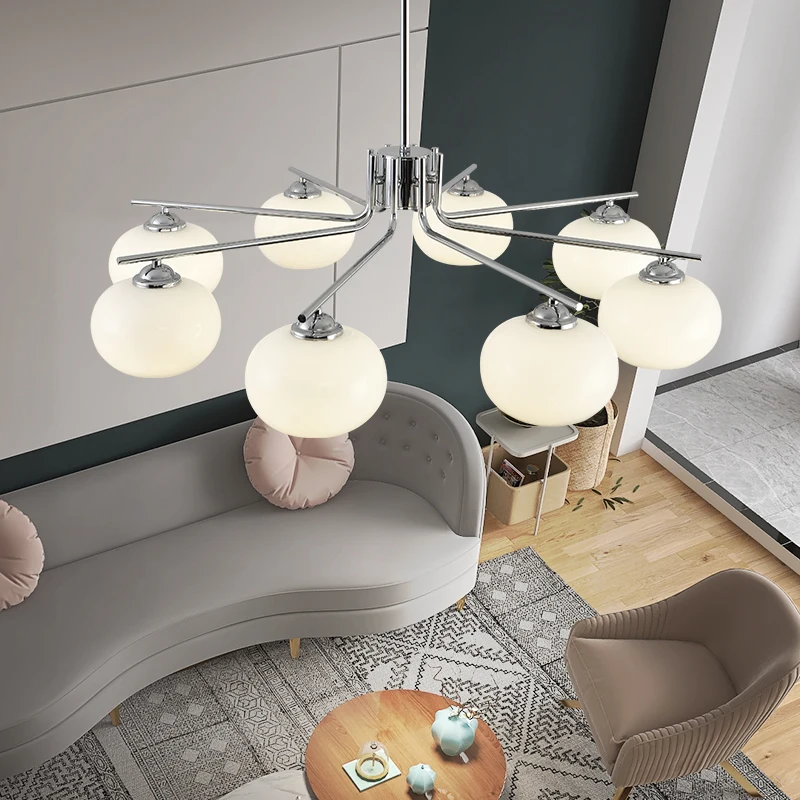 Candelabros colgantes de caqui para sala de estar, accesorios para el hogar, comedor moderno, minimalista, nuevo diseño de moda, 2023