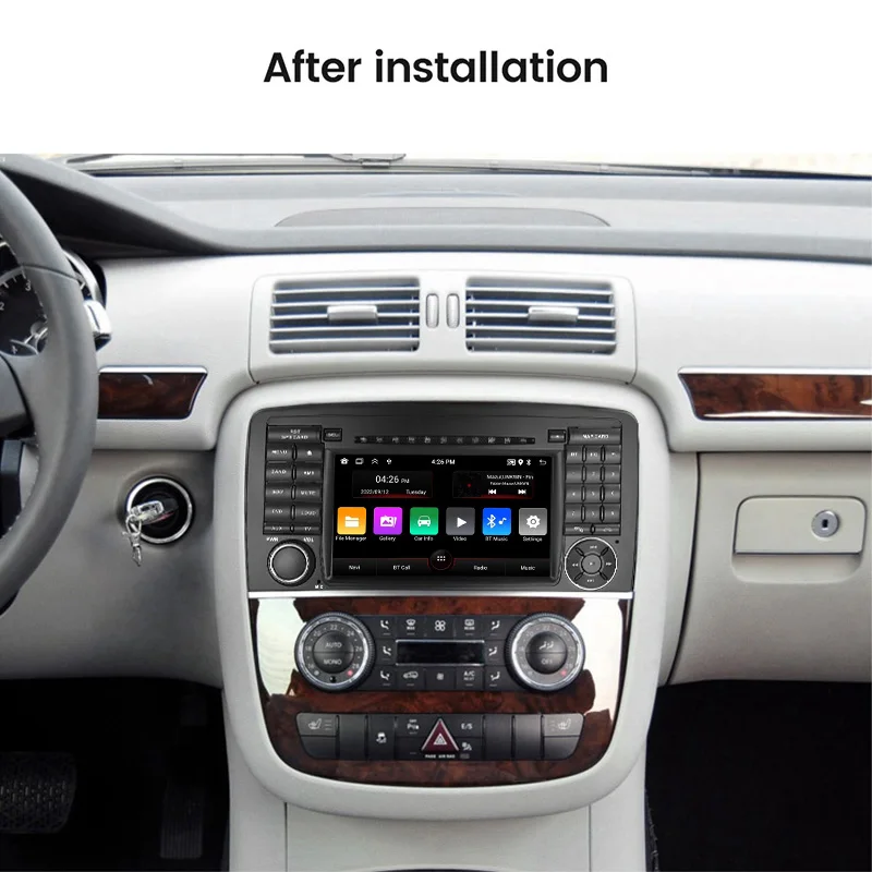 Carplay Android Auto Car Radio For Mercedes Benz R-Class R Class W251 R280 R300 R320 R350 R500 2005-2017 GPS Navigation Player