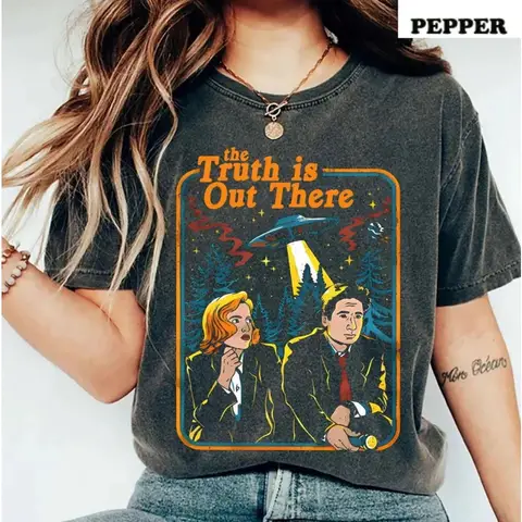 My "X-Files" T-shirt, "X-Files" Shirt, "The Truth Is There" Shirt, Summer New Unisex Casual Fashion T-shirt
