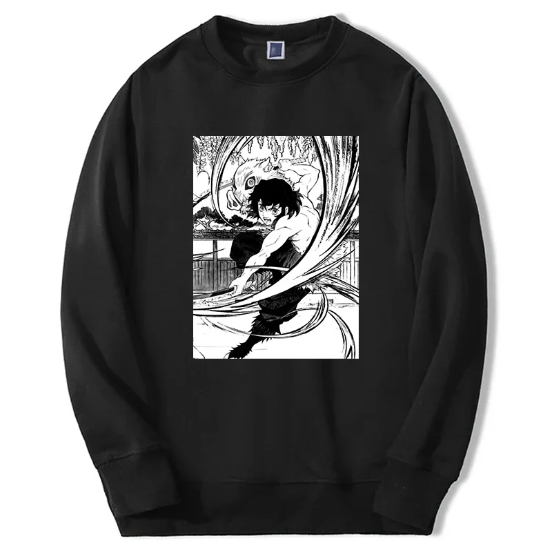 

Anime Hoodies Men Women Inosuke Manga Anime Graphic Sweatshirt Fashion Crewneck Long Sleeve Sudaderas Streetwear