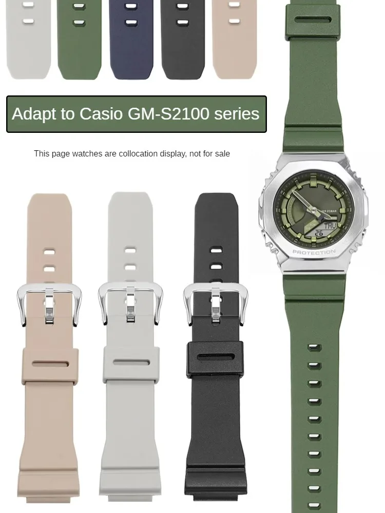 

Suitable for C-asio Octagonal Oak GM-S2100 Series Women's Quick-release Silicone Watch with 16mm
