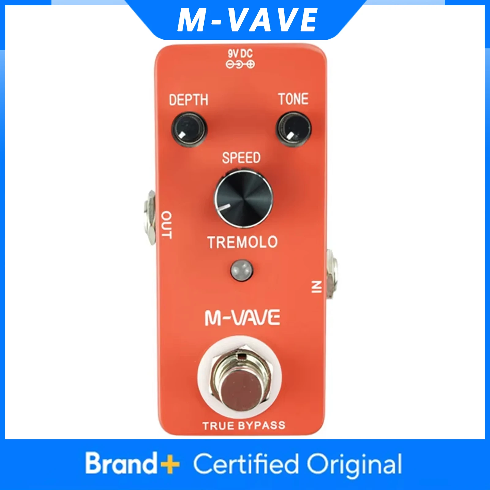 

M-VAVE TREMOLO Guitar Effect Pedal Classic Tremolo Effect Pedal True Bypass Zinc Alloy Shell Electric Guitar Parts & Accessories