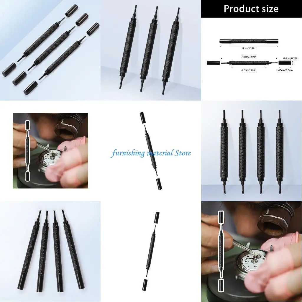 

Y5GD Double Head Watch Repair Screwdriver For Watch Band Repair 4 Flat Tip fork Tip