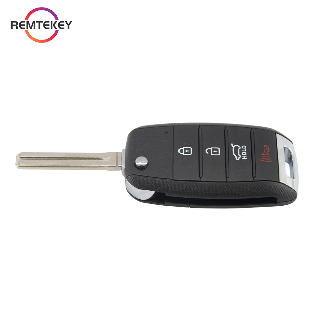 REMTEKEY-Virar dobrar a chave do carro remoto, 3 + 1 botões de substituição, 315 MHz, 434MHz, apto para 2014-2019 Kia Soul, FCC, OLOKA-875T, TQ8-RKE-4F19