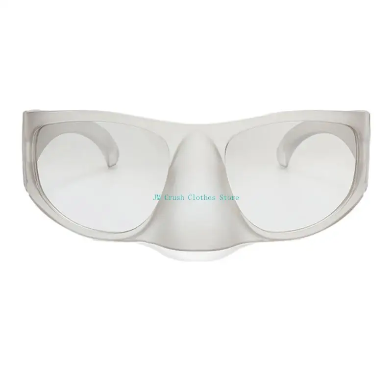 

K1ME Futuristic Model Show Sunglasses Harajuku Girls Eyeglass for Taking Photo
